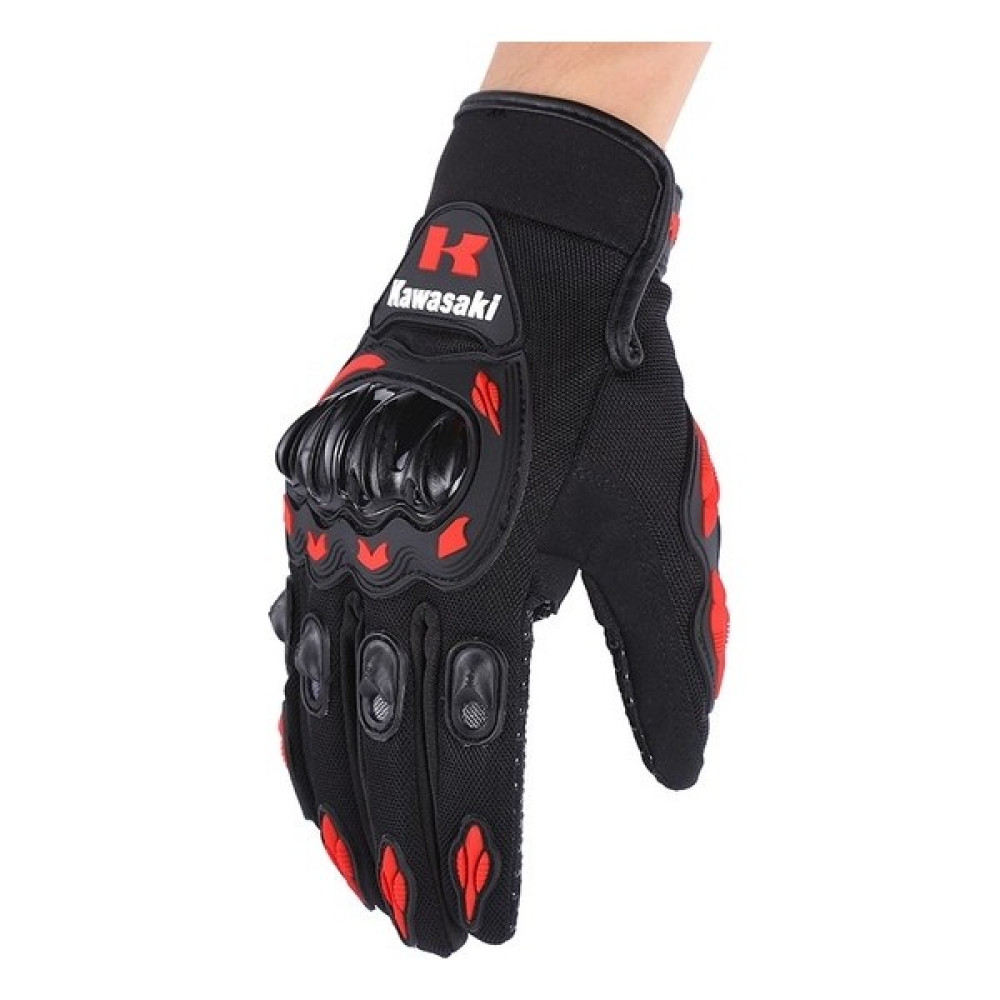 Pinao Kawasaki Eldivenleri Tam Parmak Çarpışmadan Kaçınma Binici Eldivenleri (Yurt Dışından) - Siyah - 2XL Motorsiklet Eldivenleri Fiyatı