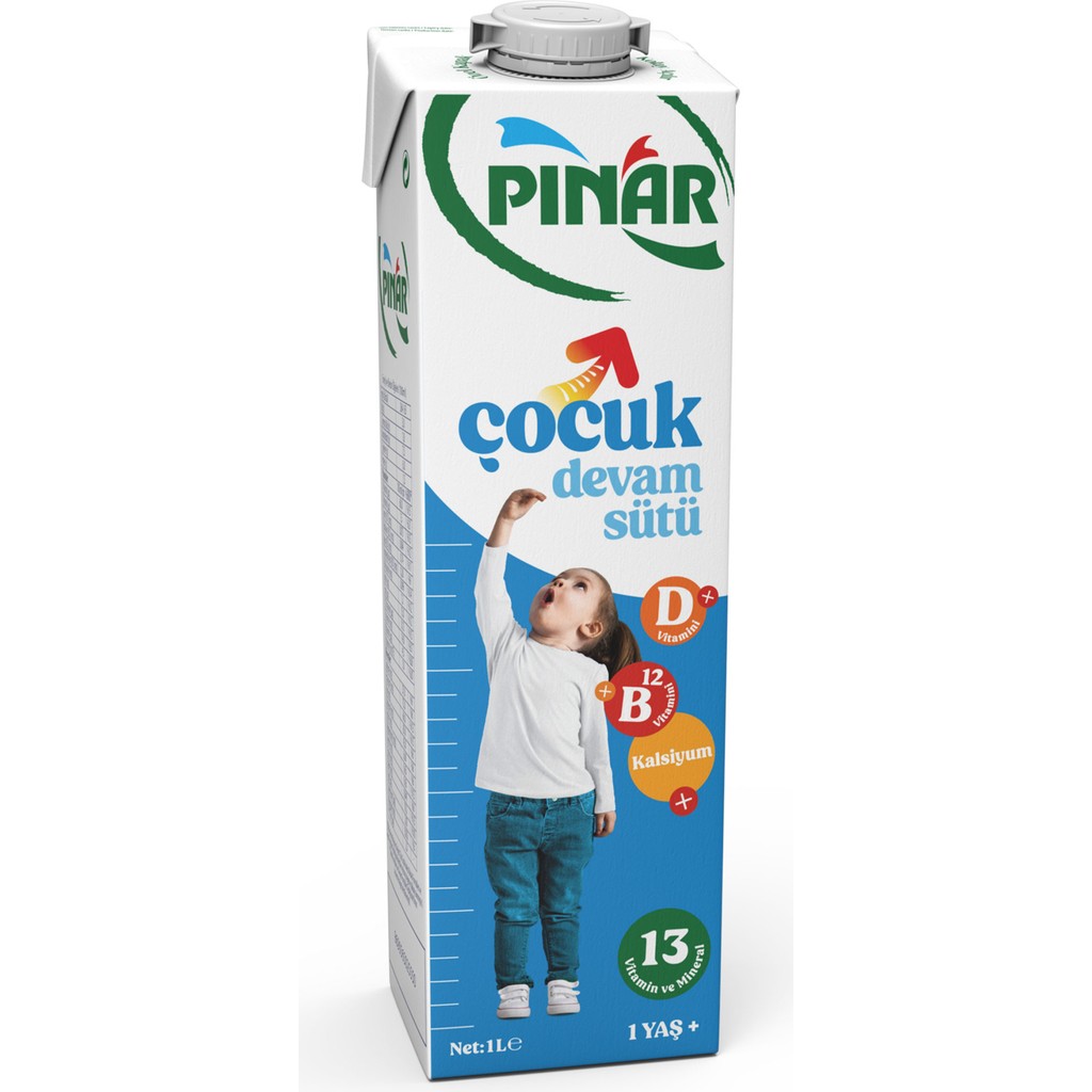 Pınar Çocuk Devam Sütü 1 L x 12 Adet Zengin Vitamin İçeriği ile Büyüme Destekleyici Bebek Mamaları Fiyatı