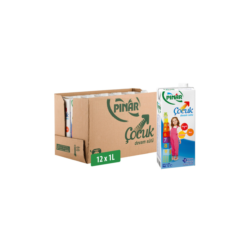 Pınar Çocuk Devam Sütü 1 lt x 12 Adet Süt Fiyatı