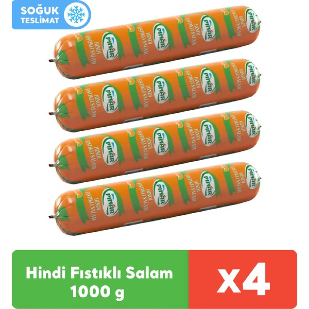 Pınar Hindi Fıstıklı Salam 1000 gr x 4 Adet - 1 kg Oto Boyaları Fiyatı