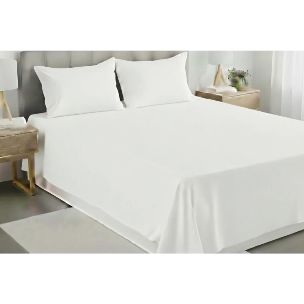 Pınar Home Collection %100 Organik Pamuk Kumaş Düz (Lastiksiz)Çarşaf+Yastık Kılıfı***(Sipariş Öncesi Ebat Seçimi Yapınız ) - Beyaz - 160 x 240 Yastık Kılıfı Fiyatı