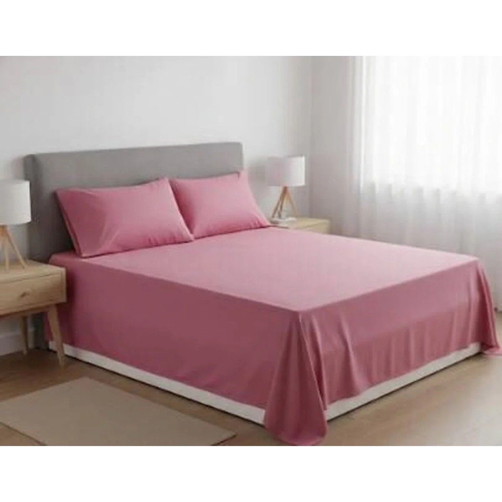 Pınar Home Collection %100 Organik Pamuk Kumaş Düz (Lastiksiz)Çarşaf+Yastık Kılıfı***(Sipariş Öncesi Ebat Seçimi Yapınız ) - Fuşya - 240 x 260 Yastık Kılıfı Fiyatı