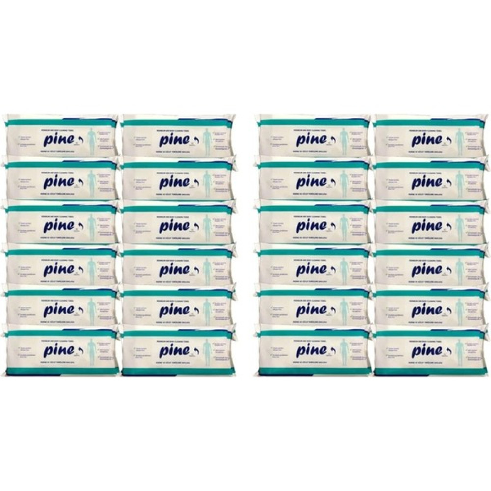 Pine Alkolsüz Hasta Perine ve Vücut Temizleme Havlusu 50 x 24 Paket Hasta Bezleri ve Temizliği Fiyatı