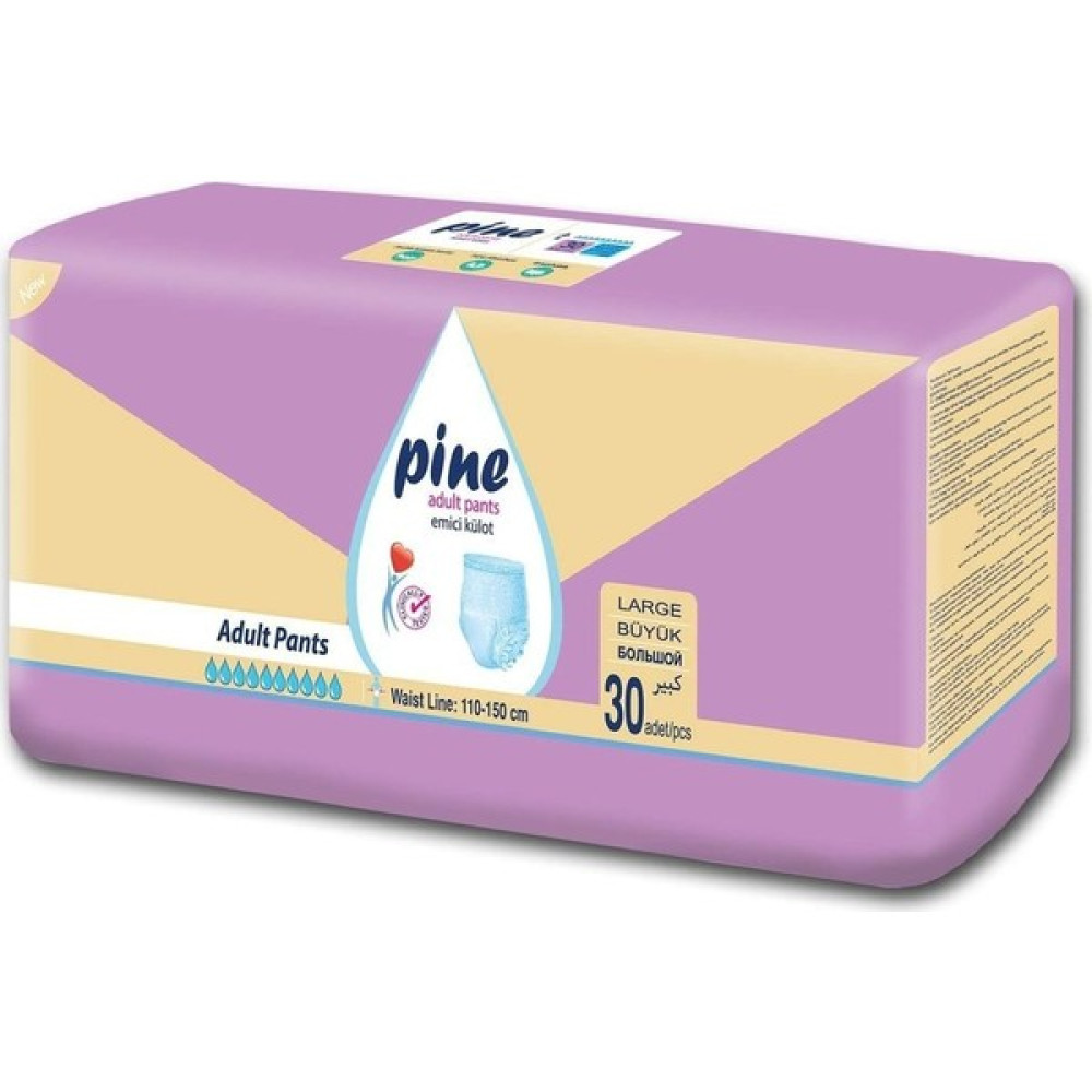 Pine Külotlu Hasta Altbezi Large 30'lu - L Hasta Bezleri ve Temizliği Fiyatı