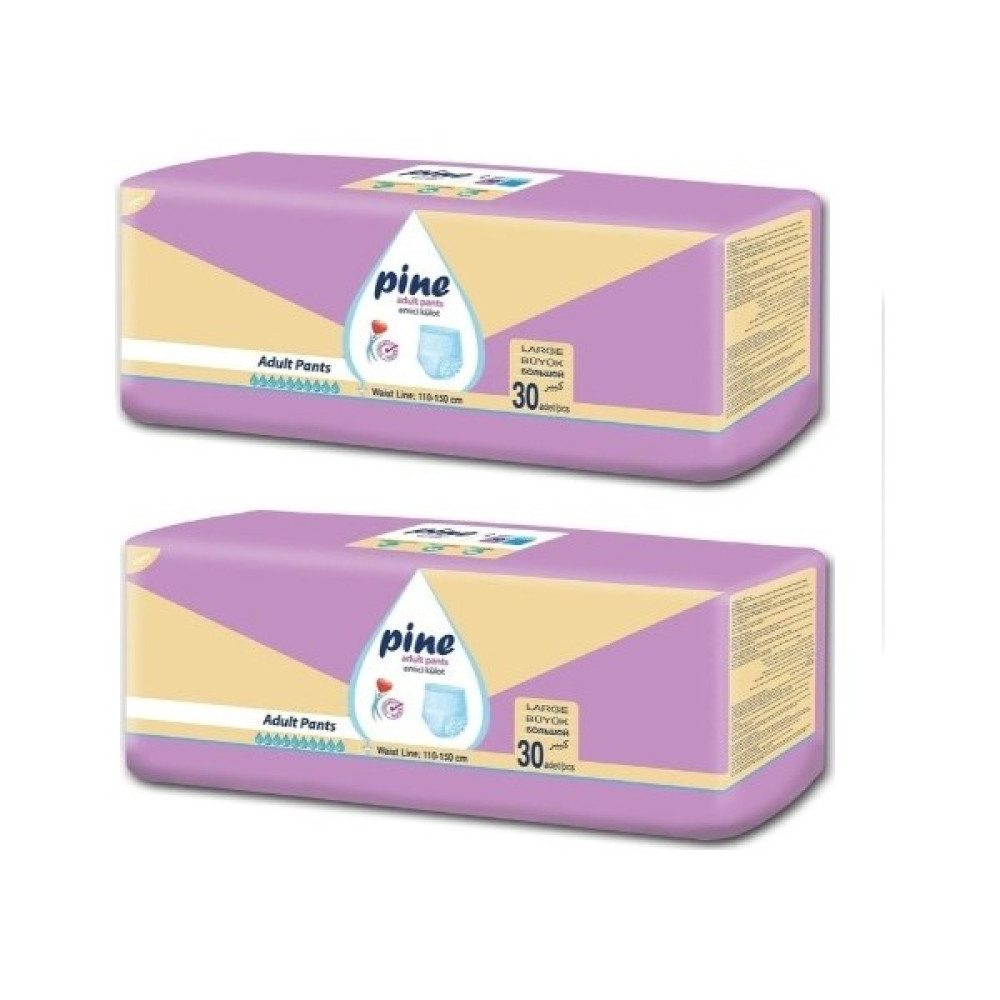 Pine Külotlu Hasta Bezi 60' Lı Paket - L Hasta Bezleri ve Temizliği Fiyatı
