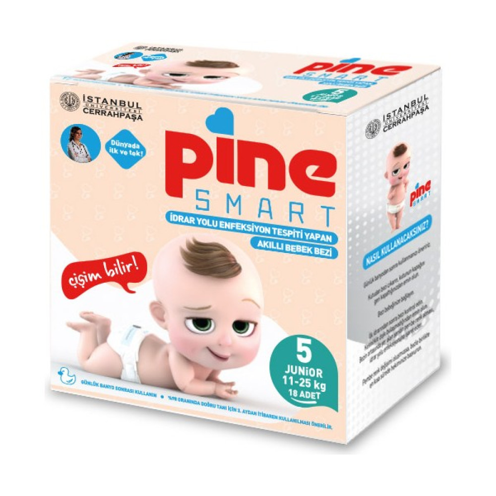 Pine Smart Akıllı Bebek Bezi 5 Junior 11-25 kg 18 Adet - 5+ Bebek Bezi Fiyatı