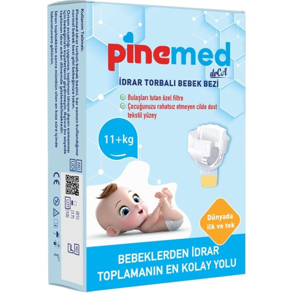 Pinemed Idrar Torbalı Bebek Bezi (11+ Kg) 2 Adet - L Bebek Bezi Fiyatı