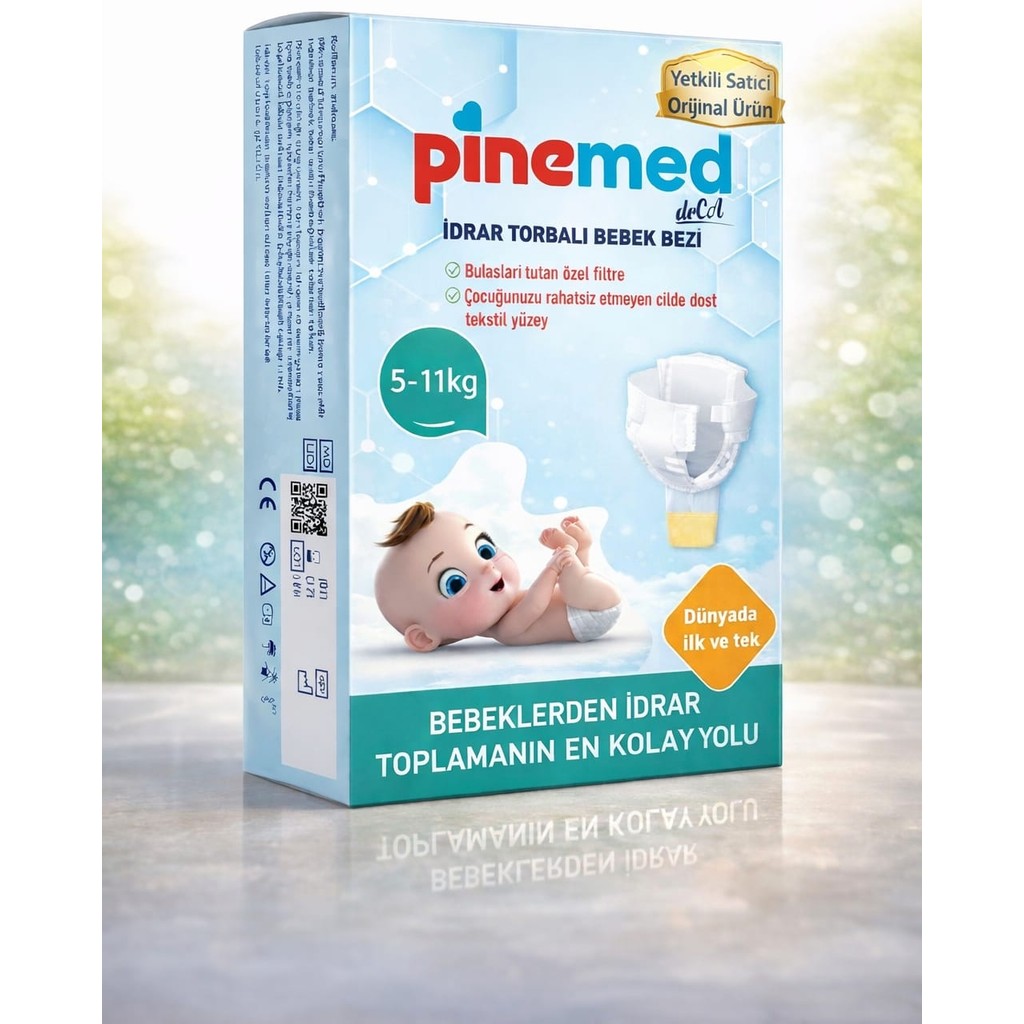Pinemed Uraymed Idrar Torbalı Bebek Bezi (5-11 Kg) 2 Adet Diğer Fiyatı