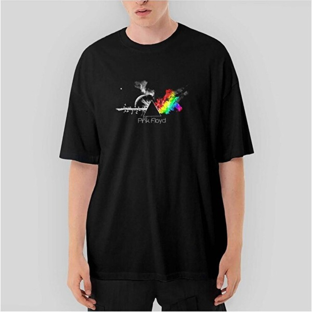 Pink Floyd Rainbow Oversize Siyah Tişört Xl Erkek T-shirt Fiyatı