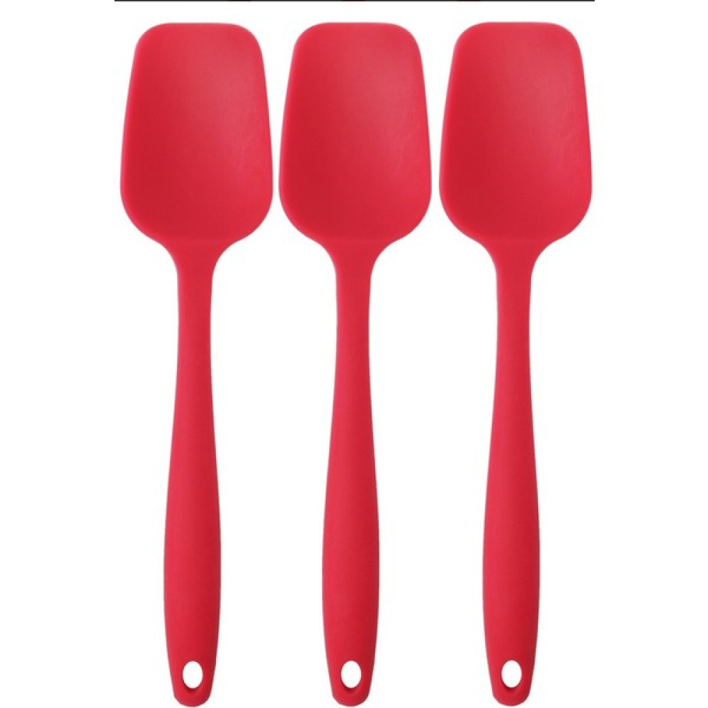Pink Rose Bybirgül Büyük Boy Silikon Spatula Set - Kırmızı Mutfak Gereçleri Fiyatı
