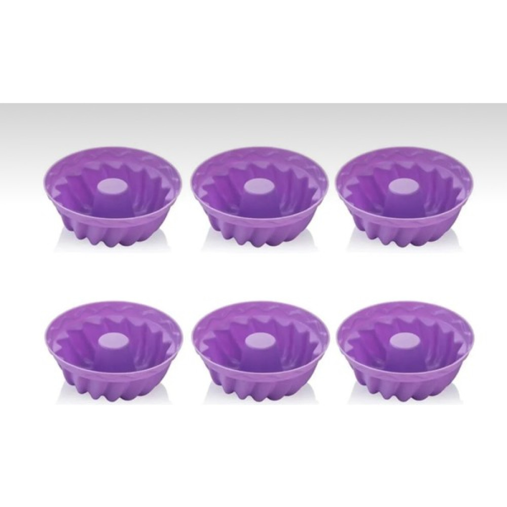Pink Rose Bybirgül Lila-Mor 12 Li Silikon Mini Kek Kalıbı,muffin Kalıbı 12 Adetl Kek Kalıpları Fiyatı