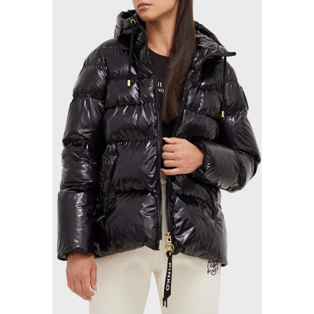 Pinko Regular Fit Kapüşonlu Şişme Mont Bayan Mont 101597 A11K Z99 Bayan Mont Fiyatı