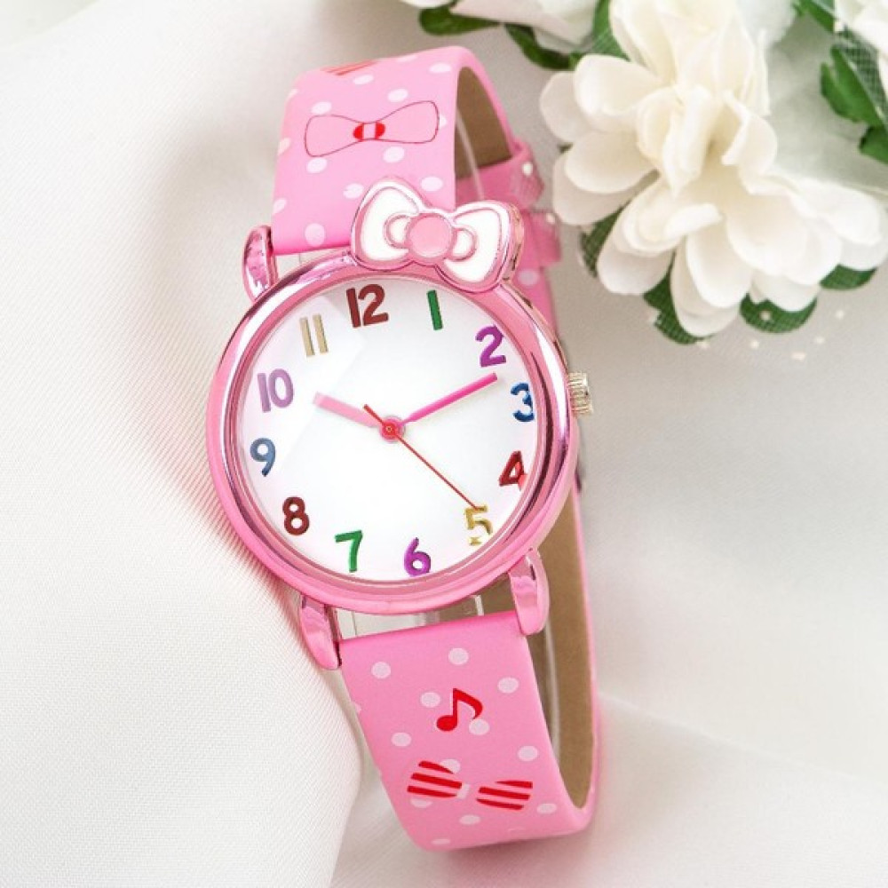 Pinkoli Analog Fiyonk Tasarım Kız Çocuk Kol Saati ST-304039 - Pembe Kol Saatleri Fiyatı
