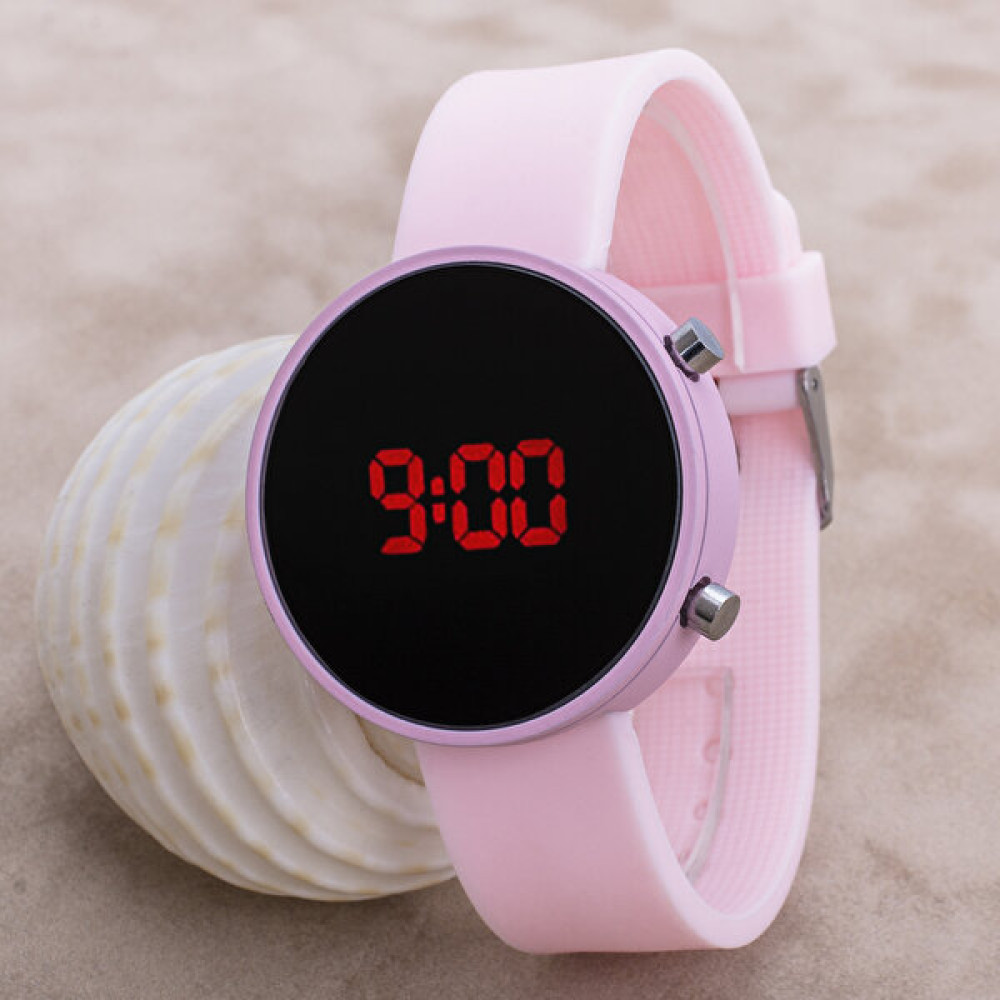 Pinkoli LED Watch Toz Pembe Dijital Bayan Yetişkin Kız Çocuk Kol Silikon Saat ST-303633 - Açık Pembe Kol Saatleri Fiyatı