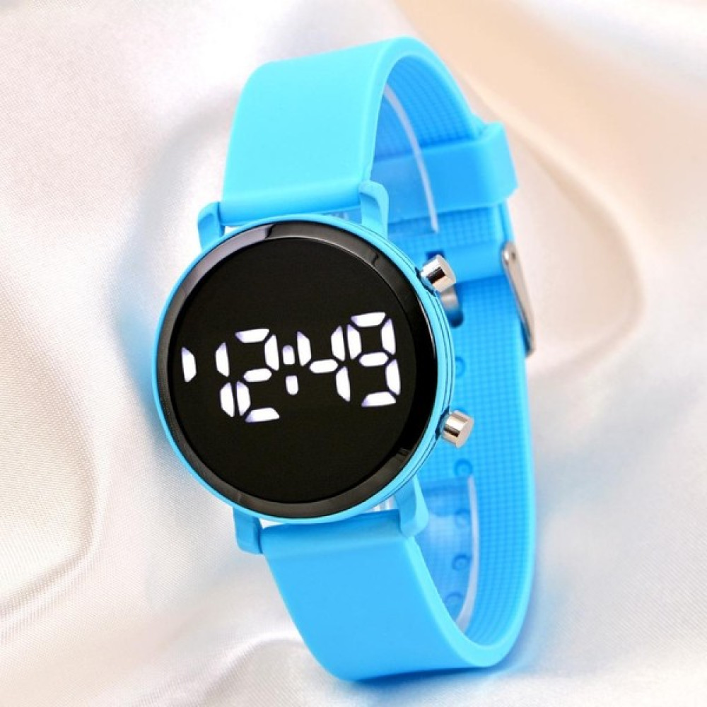 Pinkoli Mavi Silikon Kordonlu LED Watch Genç Kız Kadın Yetişkin Çocuk Saati ST-304137 Kol Saatleri Fiyatı
