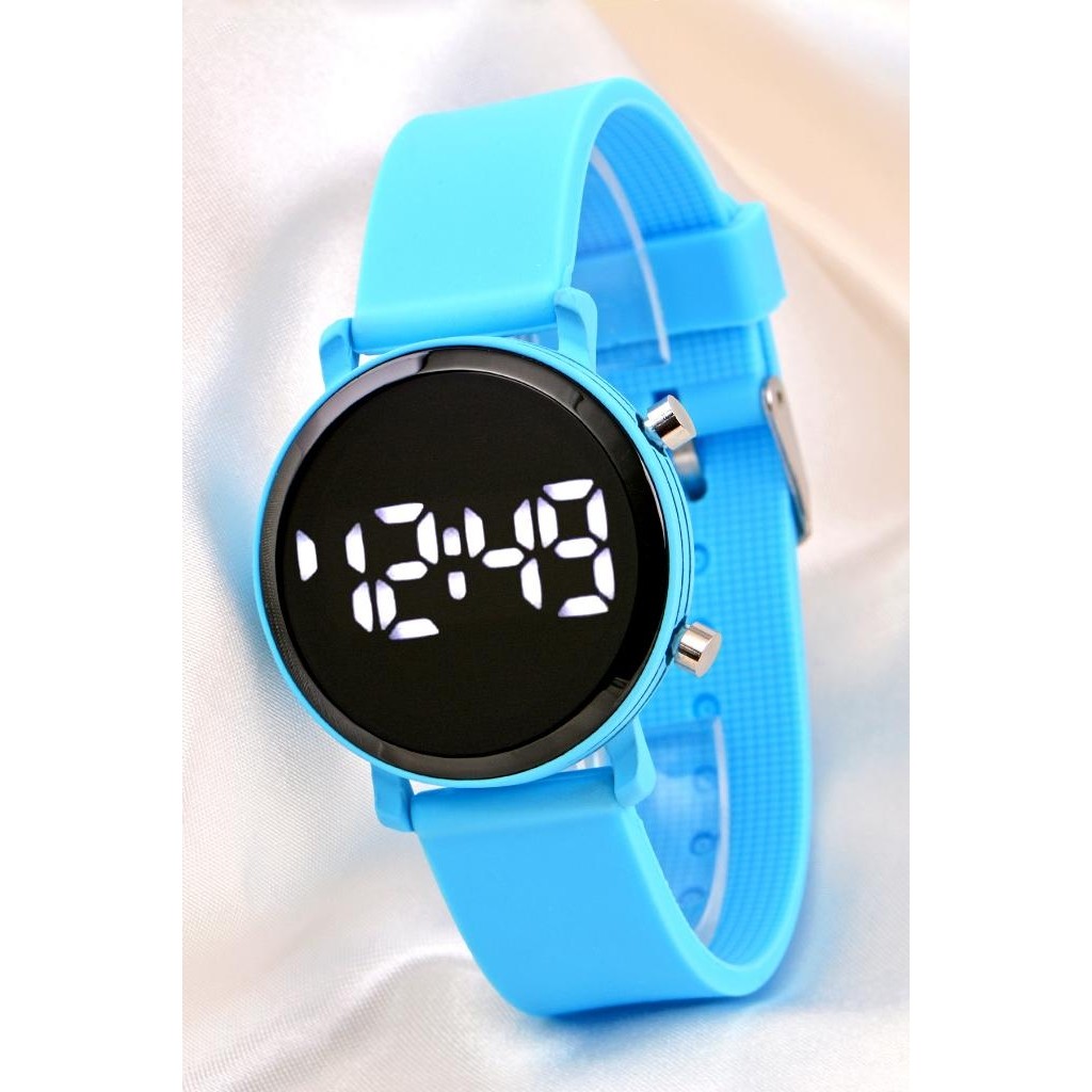 Pinkoli Mavi Silikon Kordonlu LED Watch Genç Kız Kadın Yetişkin Çocuk Saati ST-304137 Diğer Fiyatı