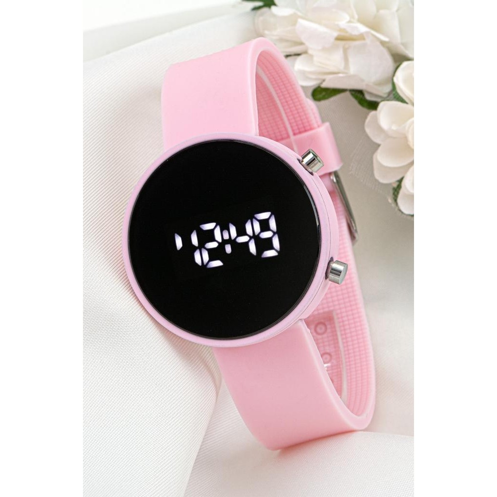 Pinkoli Pudra Pembe LED Büyük Kız Çocuk Kol Saati ST-304040 Kol Saatleri Fiyatı