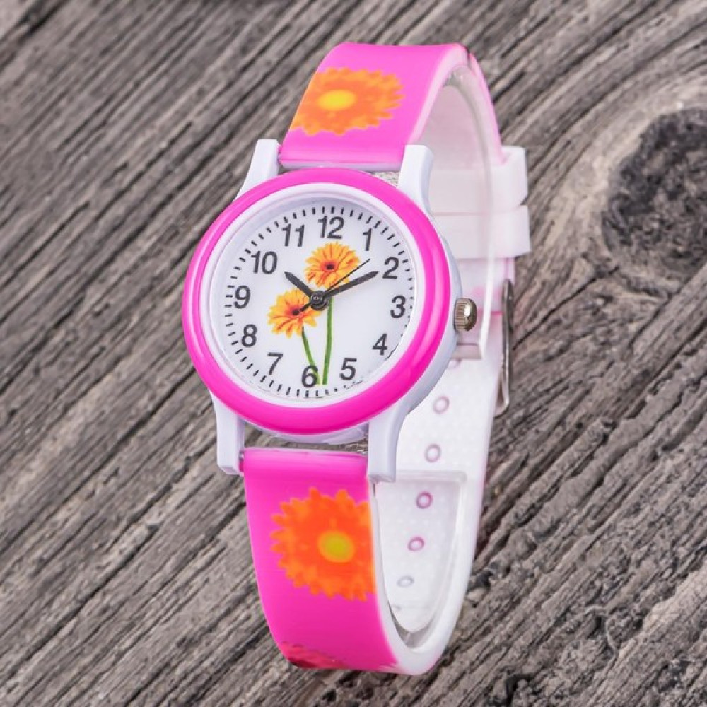 Pinkoli Watch Pembe Renk Silikon Kordon Çiçek Modeli Çocuk Kol Saati Kol Saatleri Fiyatı