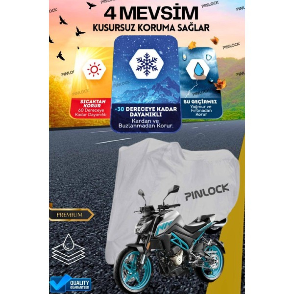 Pinlock Cf Moto 250 Nk Su Geçirmez Dayanıklı Motosiklet Brandası (Tokalı) Motorsiklet Brandaları Fiyatı