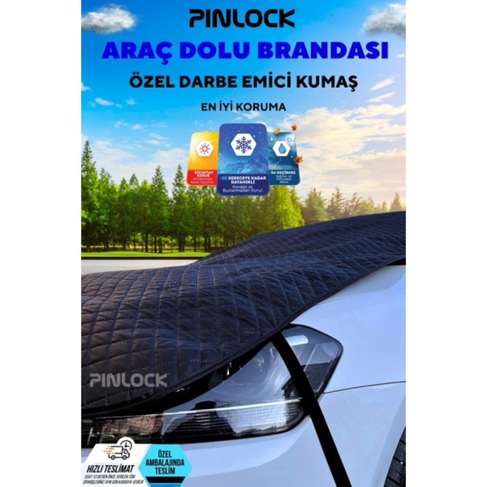Pinlock Honda Civic Uyumlu Unıversal Otomobil Araba Brandası, Dolu ve Kar Branda Örtüsü Oto Branda Fiyatı