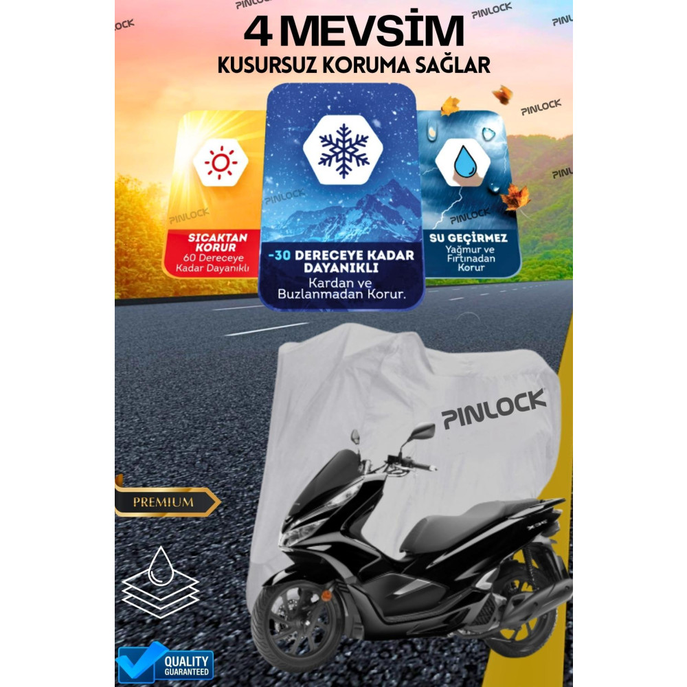 pinlock Honda Pcx Su Geçirmez Dayanıklı Motosiklet Brandası (TOKALI) Motorsiklet Brandaları Fiyatı