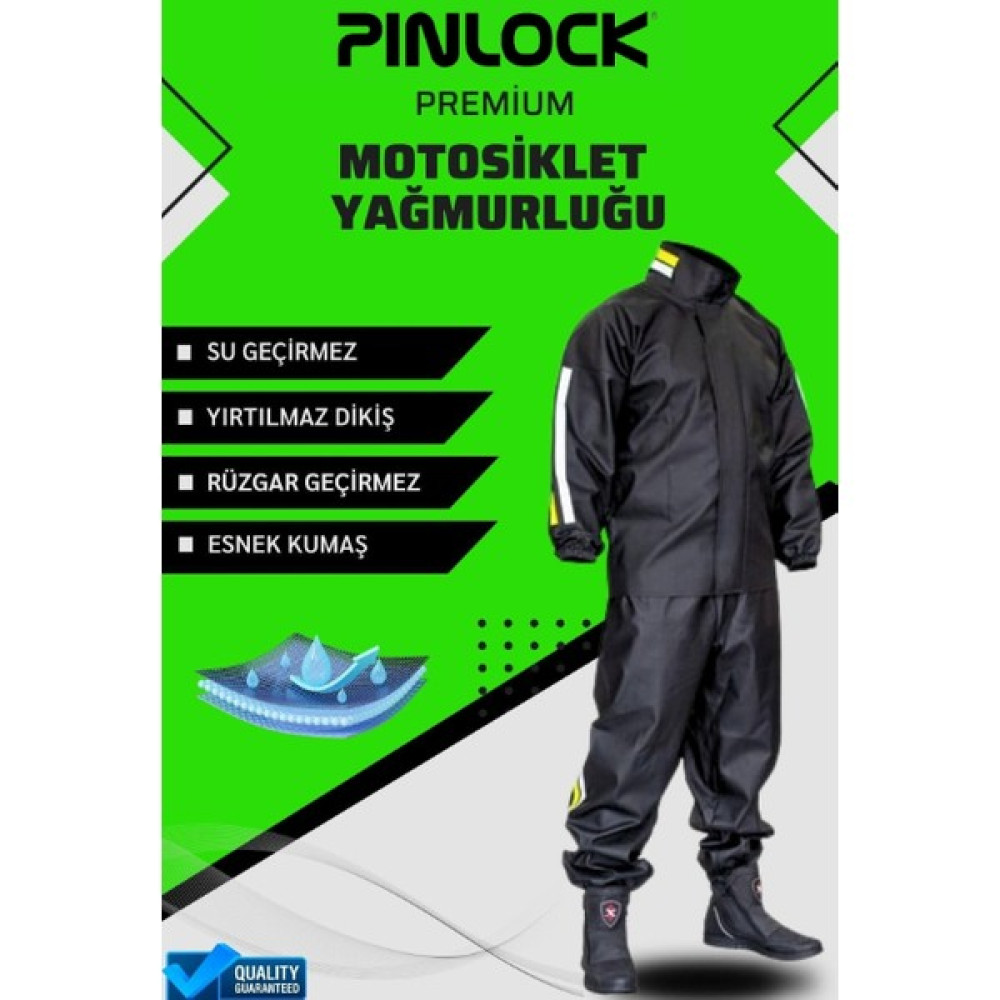 Pinlock Su Geçirmez Cepli Dayanıklı Motosiklet Yağmurluğu - 2XL Motorsiklet Sürücüsü Giyim & Ayakkabı Fiyatı