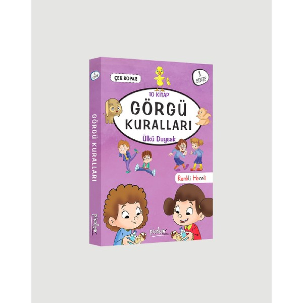 Pinokyo Yayınları Görgü Kuralları Renkli Heceli 1.Sınıf 10 Kitap Çocuk Öykü Fiyatı
