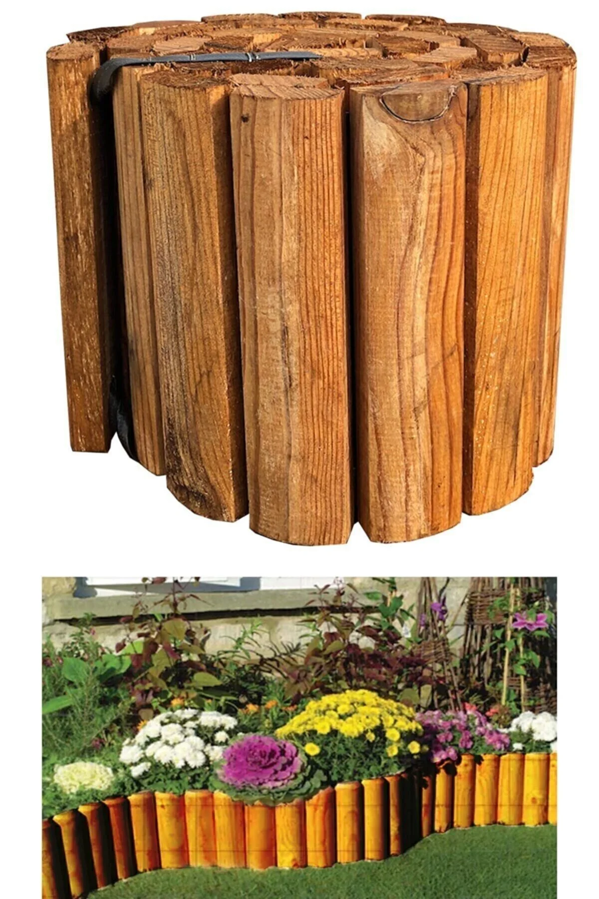 pinoxi Ahşap Bahçe Çiti Bahçe Bordür 20x150 Cm" Bahçe Çiti Fiyatı