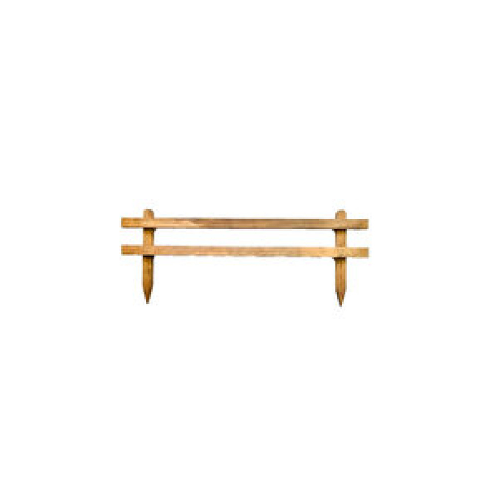 Pinoxi Ahşap Sınır Çit Kazıklı 100x40 Cm - 2 Kuşaklı Bahçe Çiti Fiyatı