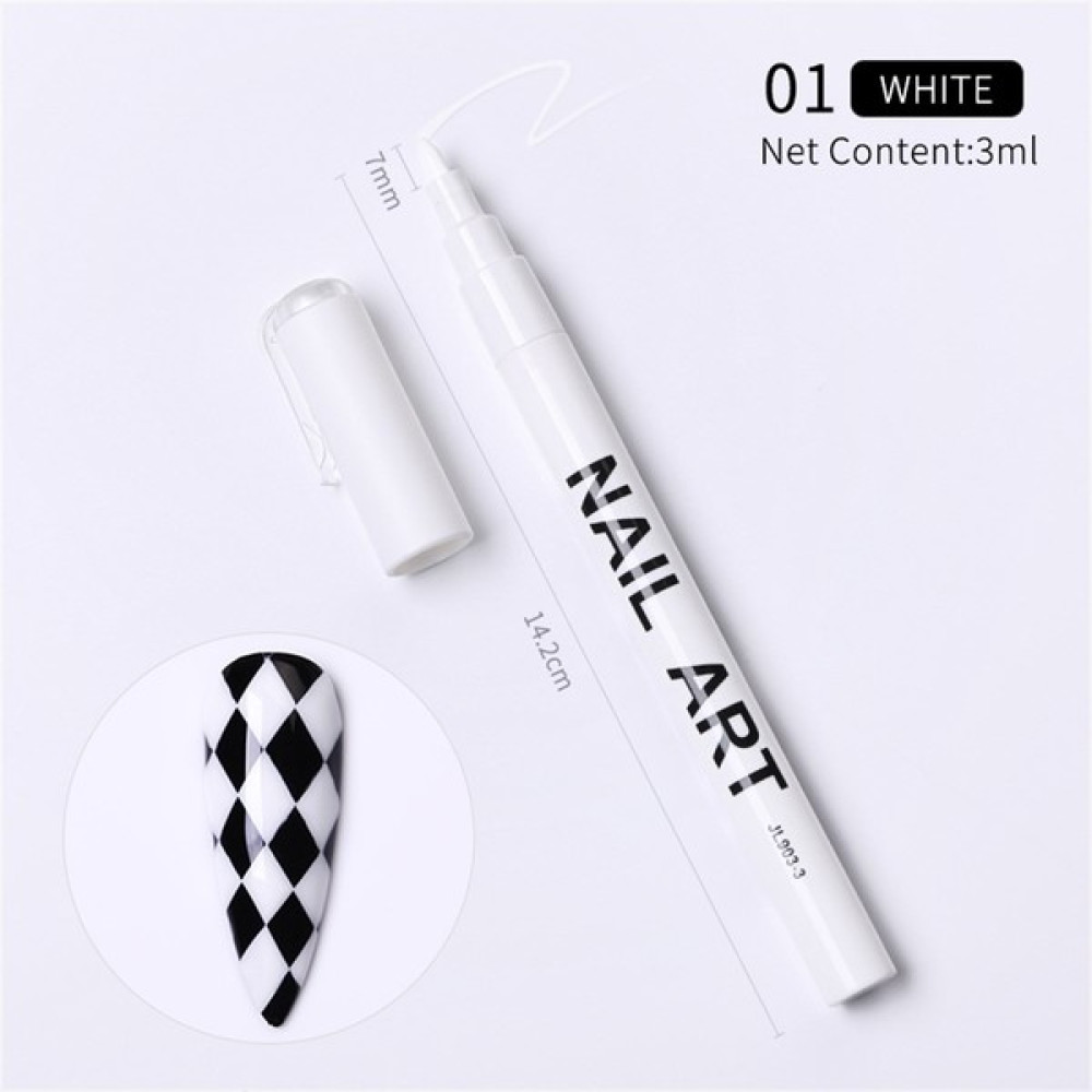 Pinpai Nail Art Çizim Kalemi Beyaz (53542-1) Oje Fiyatı