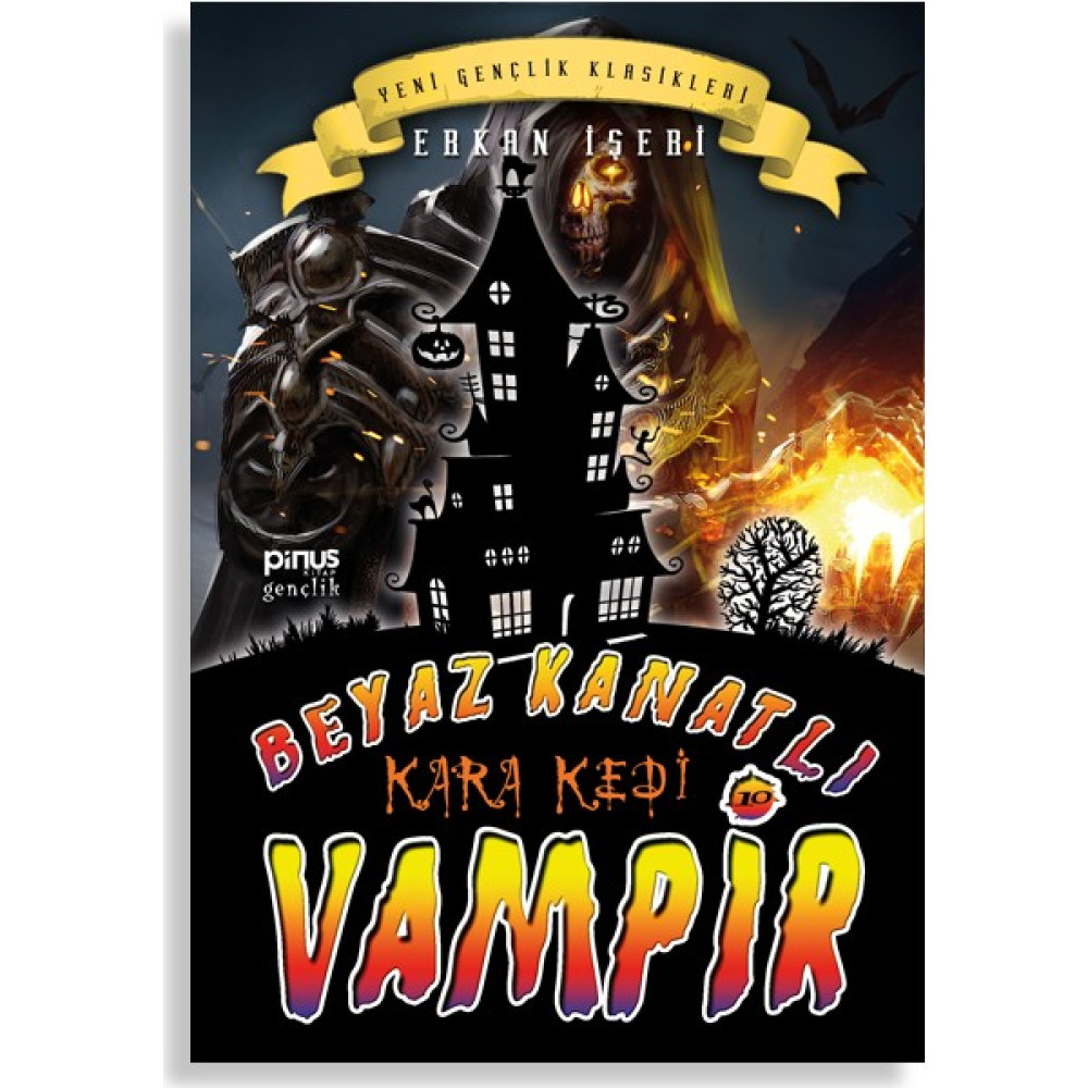 Pinus Kitap Beyaz Kanatlı Vampir 10 - Kara Kedi - Erkan Işeri Çocuk Öykü Fiyatı