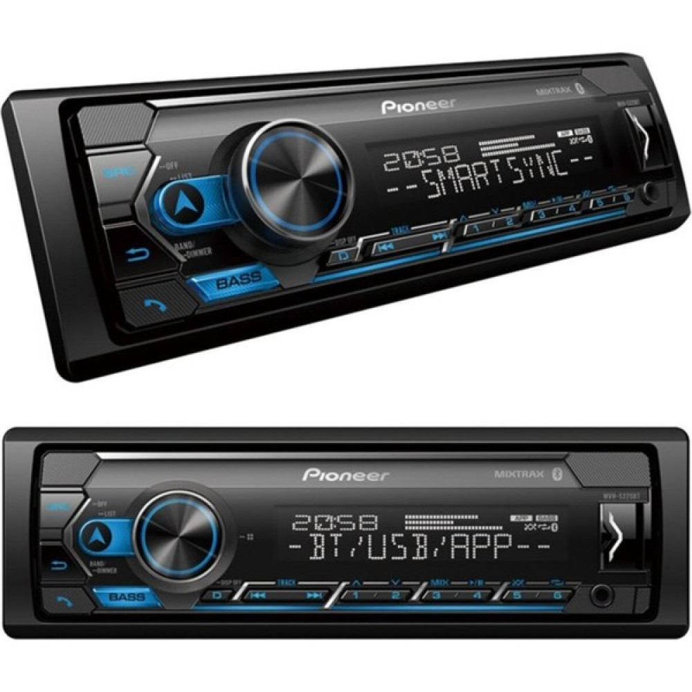 Pioneer Bluetooth MVH-S325BT Usb-Fm-Aux-Bluetooth 4X50 W Mekaniksiz Oto Teyp - Gri Oto Boyaları Fiyatı