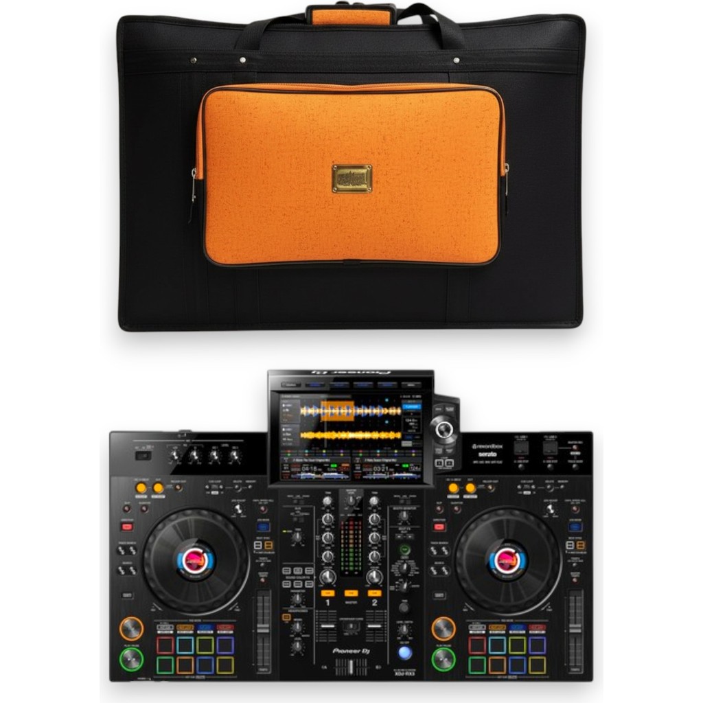 PIONER Xdj Rx3 Setup Için Uyumlu Çanta Soft Case Kılıf. Siyah Truncu. - Siyah - Turuncu Diğer Fiyatı