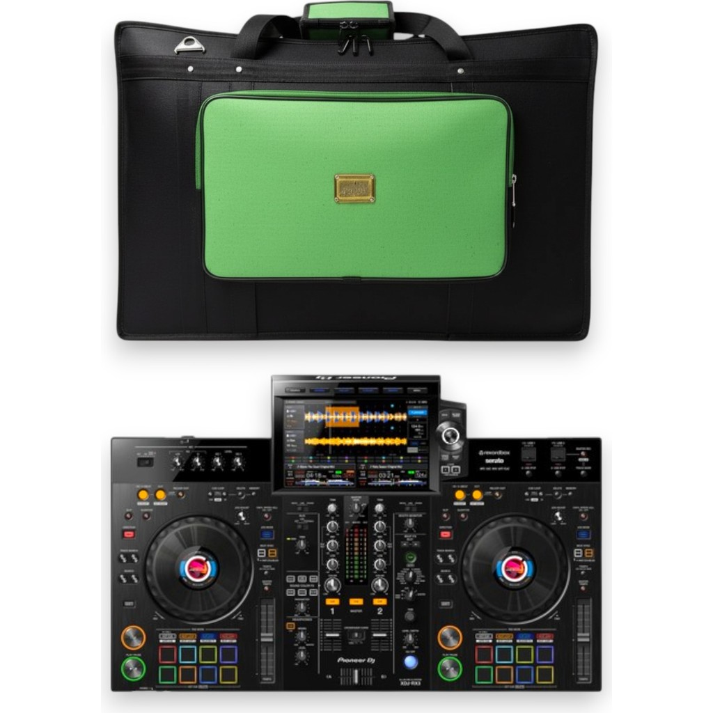PIONER Xdj Rx3 Setup Için Uyumlu Çanta Soft Case Kılıf. Siyah Yeşil. - Siyah - Yeşil Diğer Fiyatı
