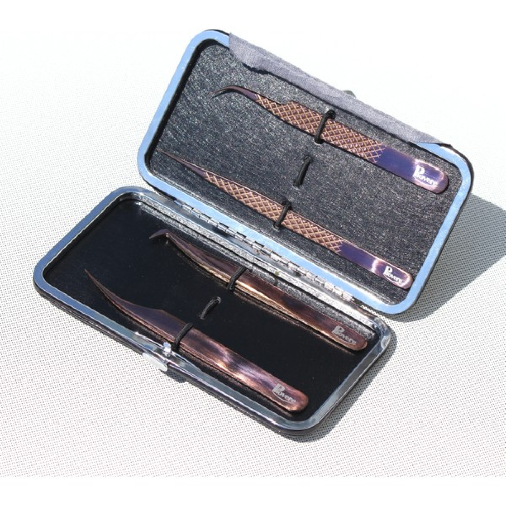 Piover 4'lü Set Çantalı Ipek Kirpik Cımbızı (Bronz Rengi) - Bronz Oto Boyaları Fiyatı