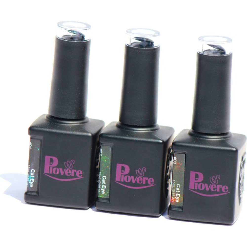 Piovere 3'lü Set Kedi Gözü Kalıcı Oje Mavi, Sarı, Pembe (15ML) Oje Fiyatı