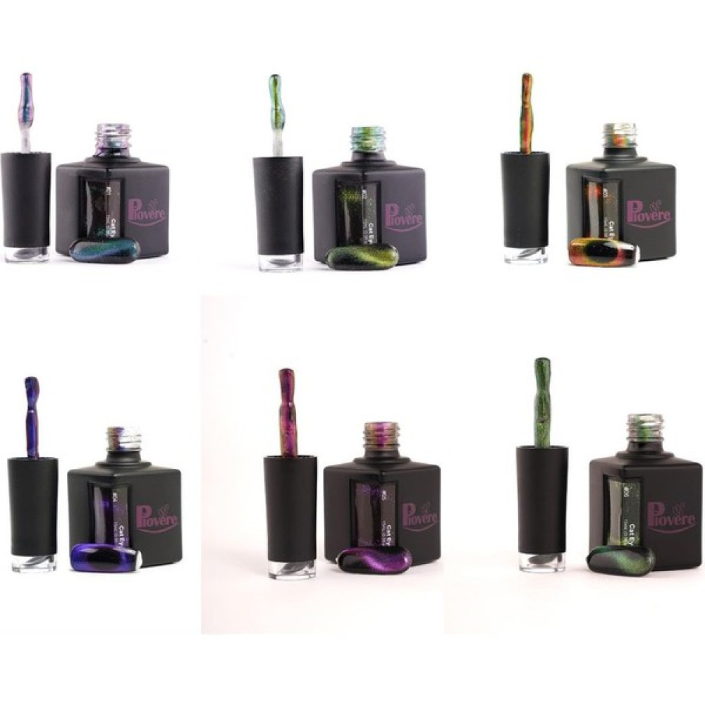 Piovere 6'lı Set Galaxy Kedi Gözü Kalıcı Oje (Mavi, Sarı, Pembe, Koyu Mavi, Mor, Yeşil) Oje Fiyatı