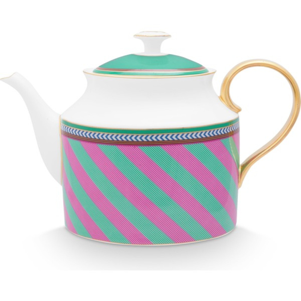 Pip Studio Chique Pembe Yeşil Porselen Demlik 1800 ml Çay / Çaydanlık Setleri Fiyatı