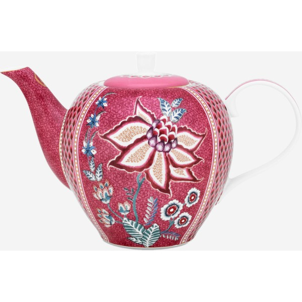 Pip Studio Flower Festival Kırmızı Porselen Demlik 1600 ml Çay / Çaydanlık Setleri Fiyatı