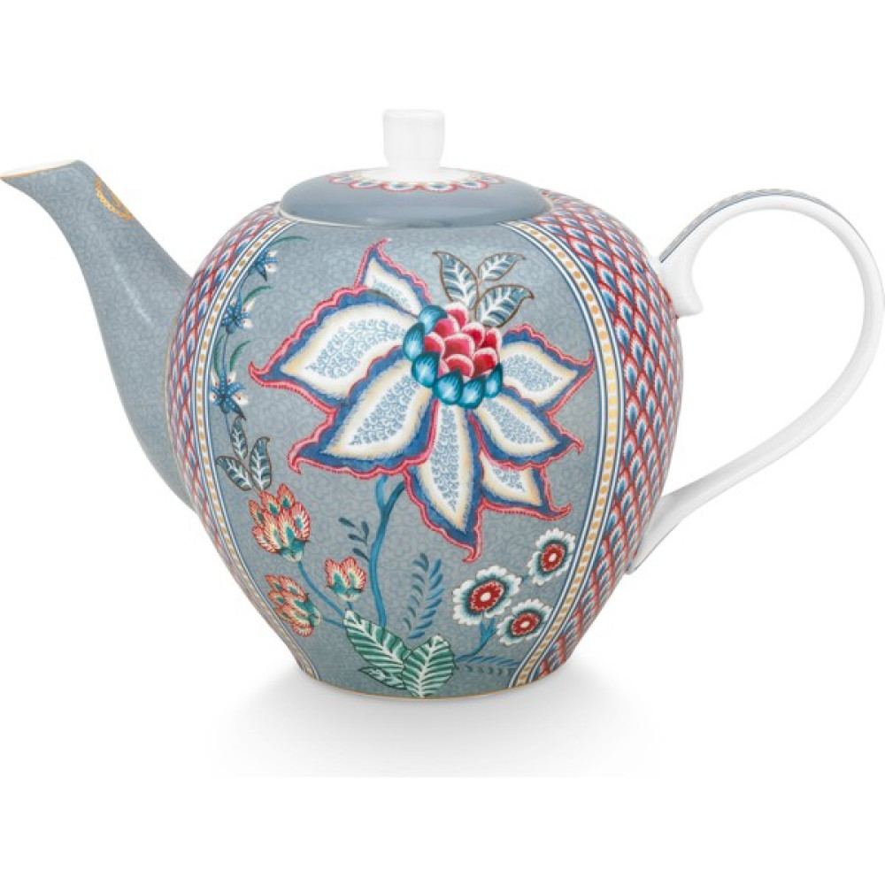 Pip Studio Flower Festival Mavi Demlik 1600 ml Çay / Çaydanlık Setleri Fiyatı