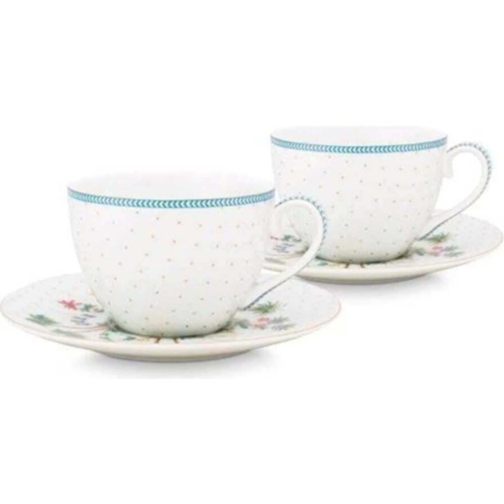 Pip Studio Jolie Ikili Beyaz Çay Fincanı Seti 280 Ml. - 1 Adet - 280 ml Fincan / Bardak / Kahve Takımı Fiyatı