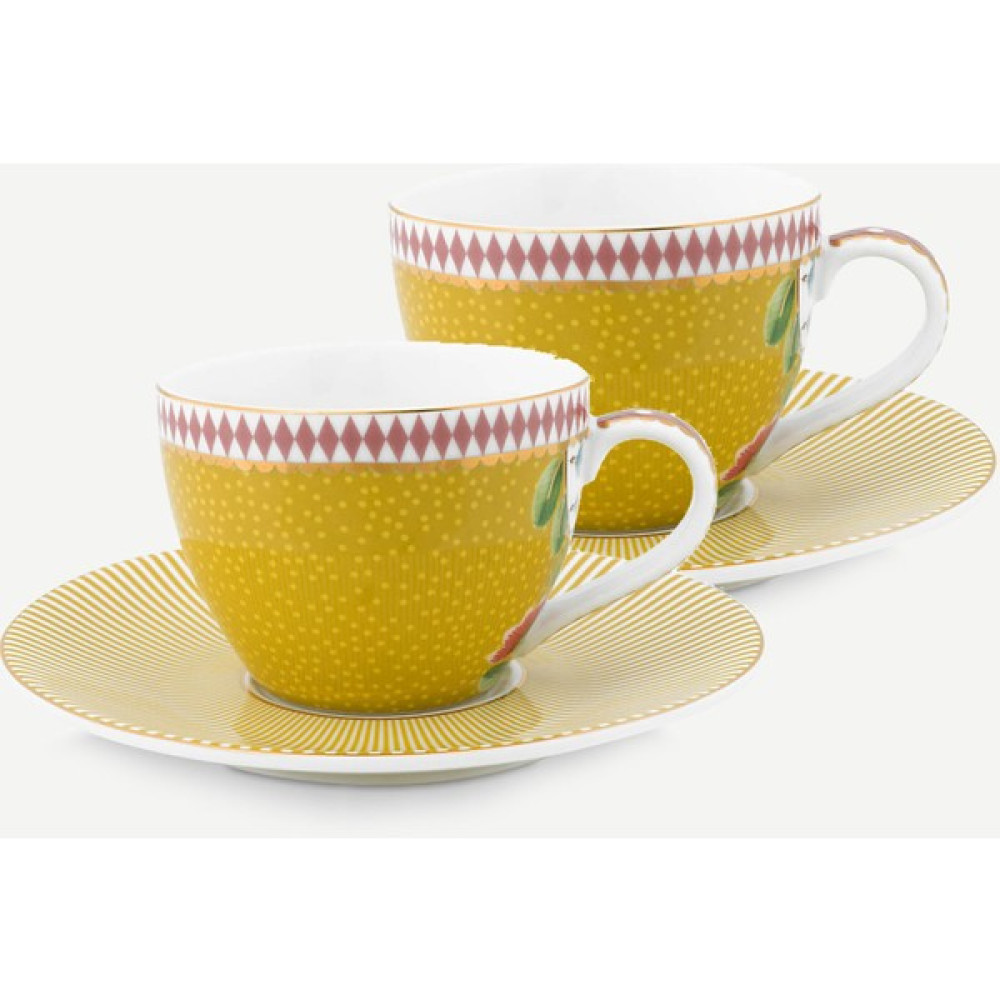 Pip Studio La Majorelle Sarı Porselen Kahve Fincan Seti 120 ml Fincan / Bardak / Kahve Takımı Fiyatı