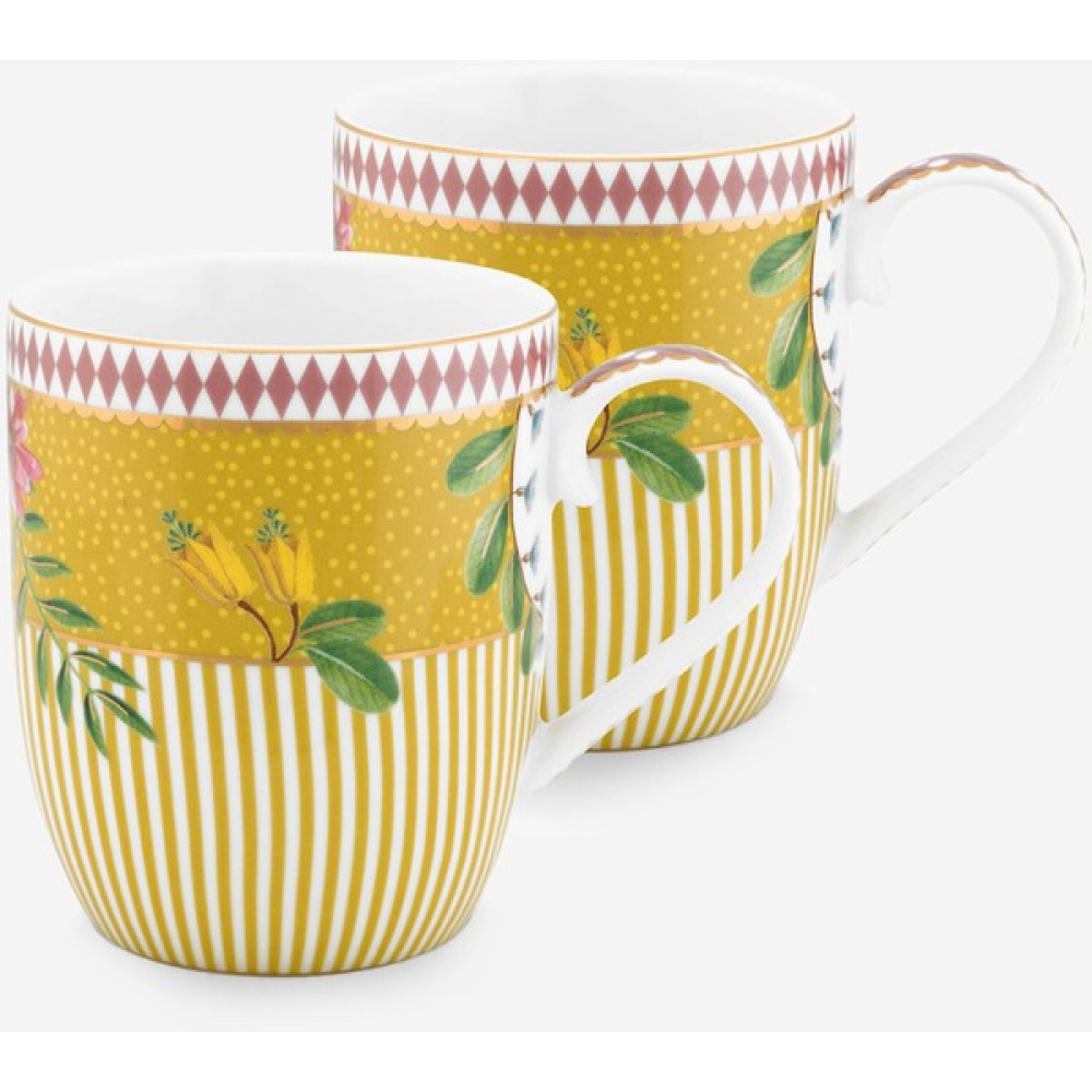 Pip Studio La Majorelle Sarı Porselen Kupa Seti 145 ml Fincan / Bardak / Kahve Takımı Fiyatı