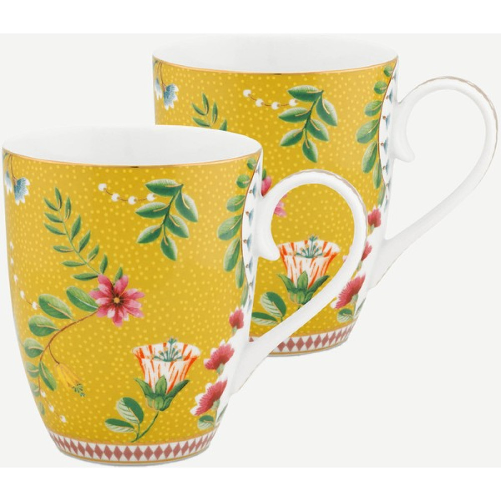 Pip Studio La Majorelle Sarı Porselen Kupa Seti 350 ml Fincan / Bardak / Kahve Takımı Fiyatı