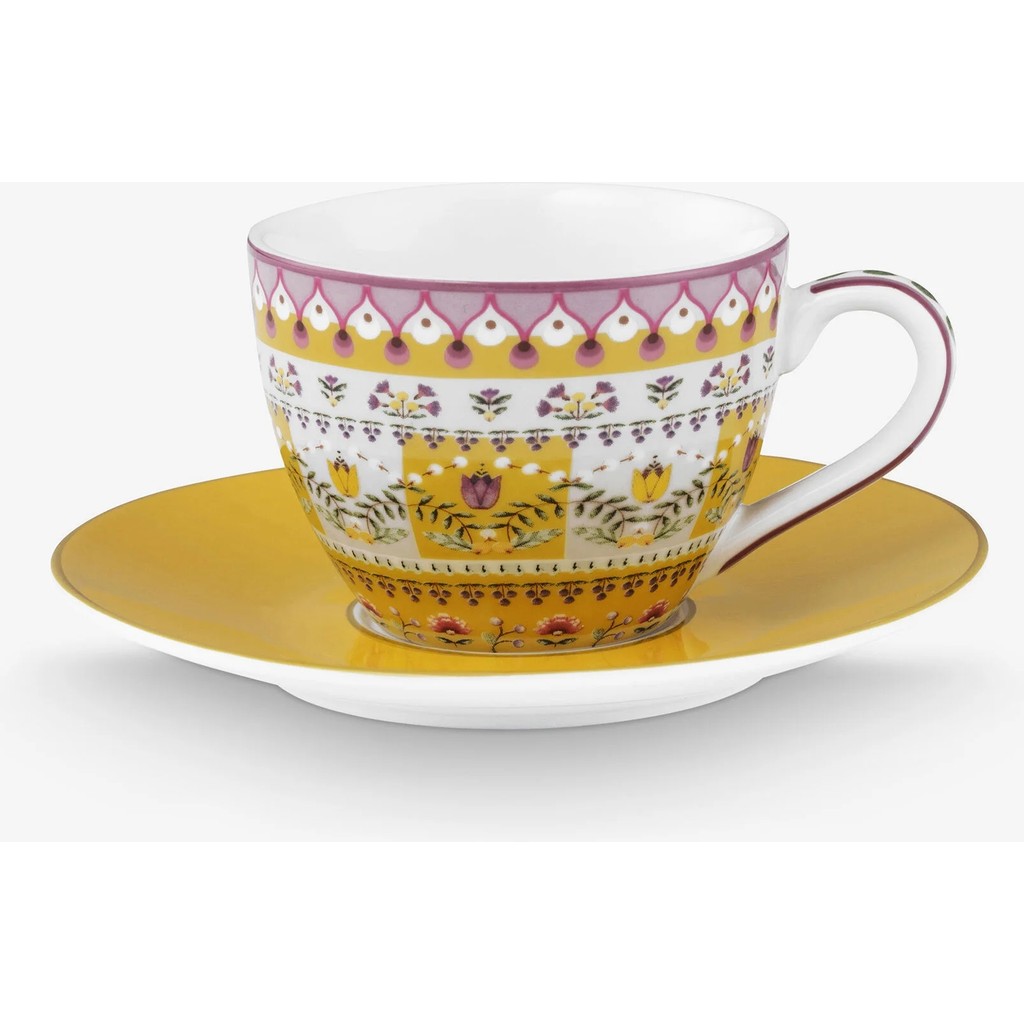 Pip Studio Lily & Lotus Sarı Porselen Kahve Fincanı 120 ml Fincan / Bardak / Kahve Takımı Fiyatı