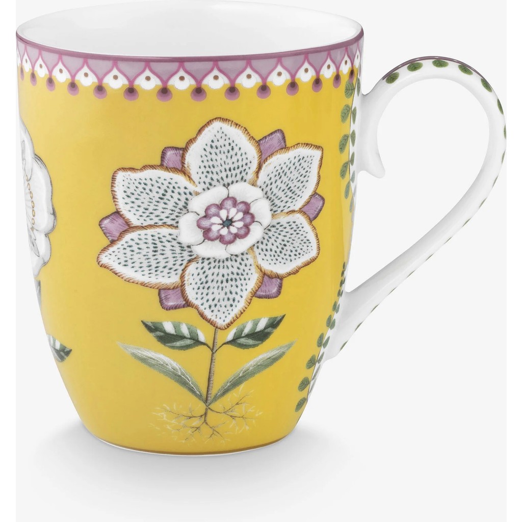 Pip Studio Lily & Lotus Sarı Porselen Kupa 350 ml Fincan / Bardak / Kahve Takımı Fiyatı