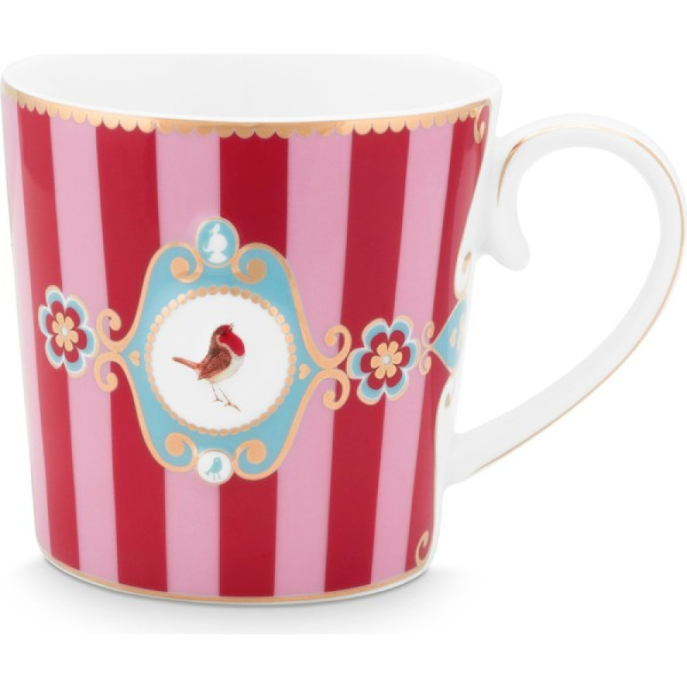 Pip Studio Love Birds Büyük Mug, Kırmızı / Pembe 250 ml Fincan / Bardak / Kahve Takımı Fiyatı