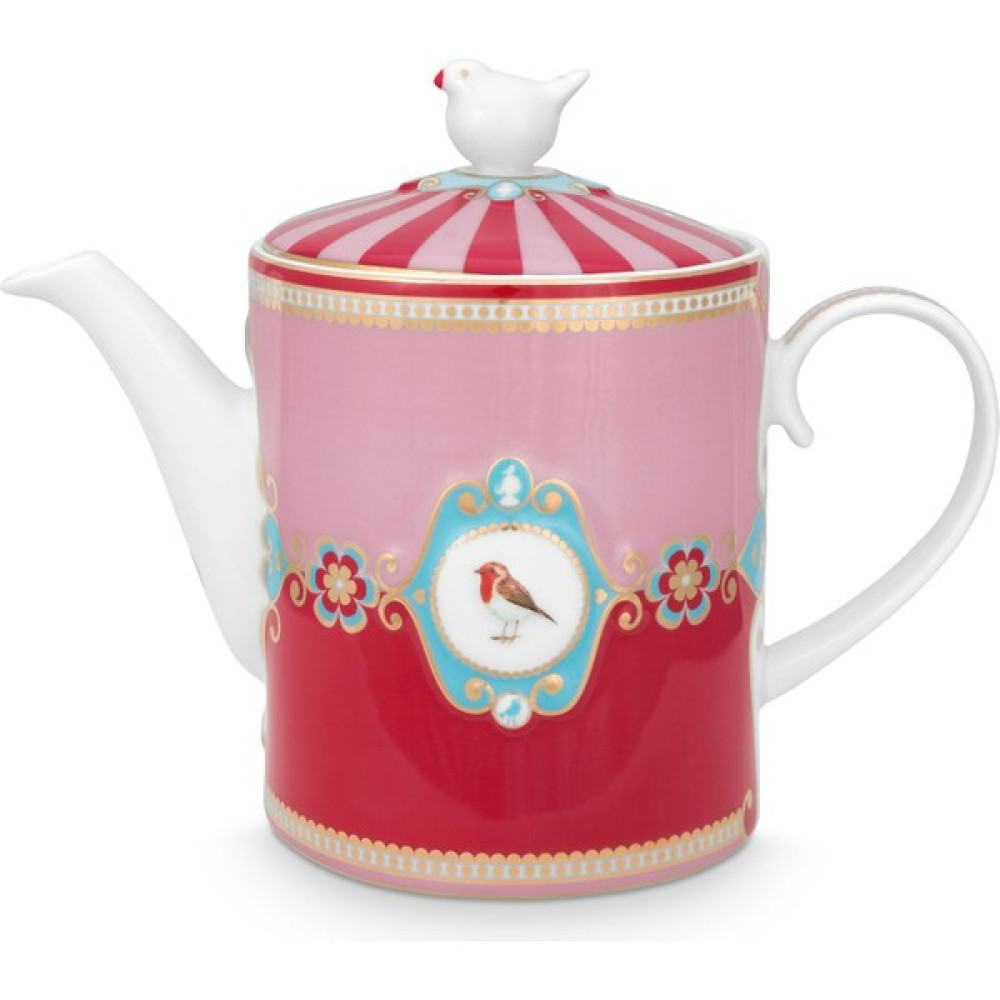 Pip Studio Love Birds Demlik, Kırmızı / Pembe Çay / Çaydanlık Setleri Fiyatı