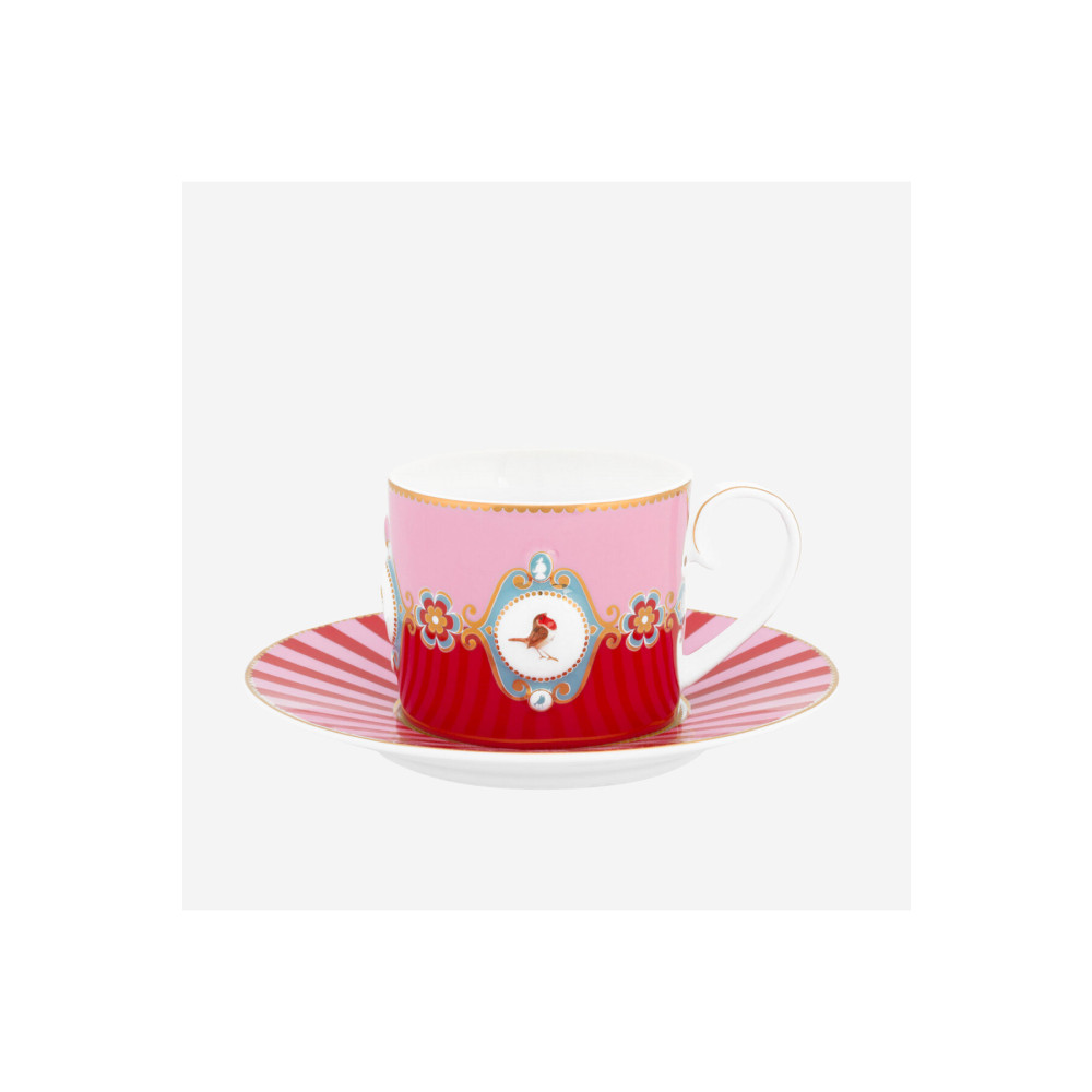 Pip Studio Love Birds Kırmızı Pembe Porselen Çay Fincanı 200 ml Fincan / Bardak / Kahve Takımı Fiyatı