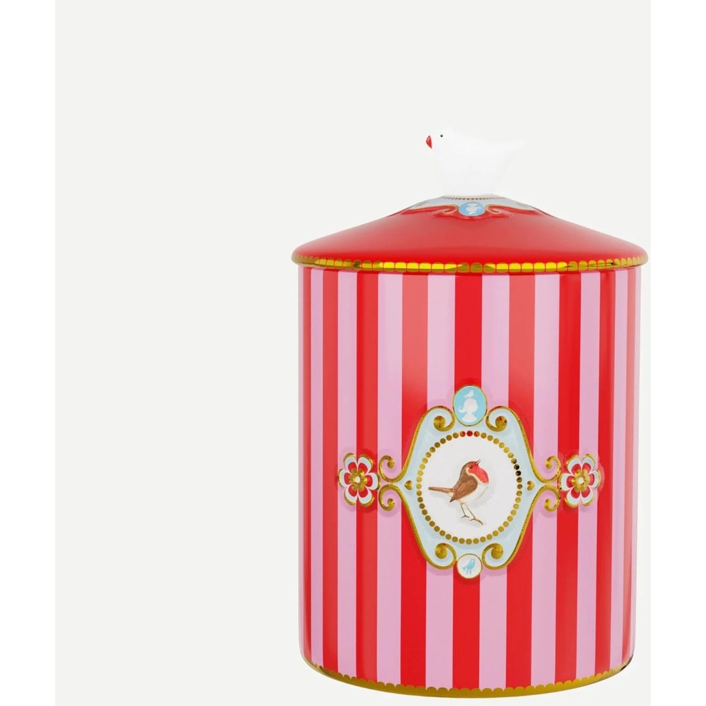 Pip Studio Love Birds Kırmızı Pembe Porselen Saklama Kabı 1300 ml - Kırmızı - Pembe - 2 Parçadır Kapağı Mevcut Eşya Saklama / Düzenleme Fiyatı